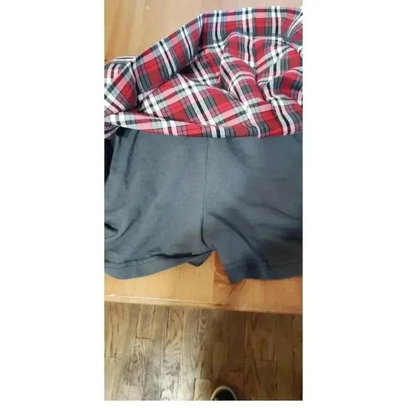 SchoolBelles plaid uniform skirt with pockets shorts under juniors size 36 or 14 - Picture 5 of 5